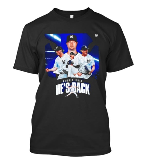 Gerrit Cole He's Back Yankees Pitcher Action T-Shirt