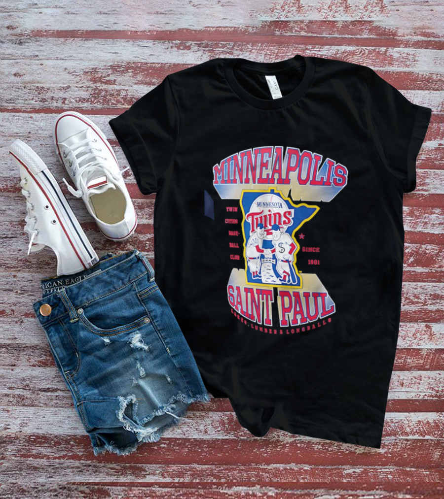 Minneapolis Minnesota Twins Saint Paul Baseball Team T-Shirt