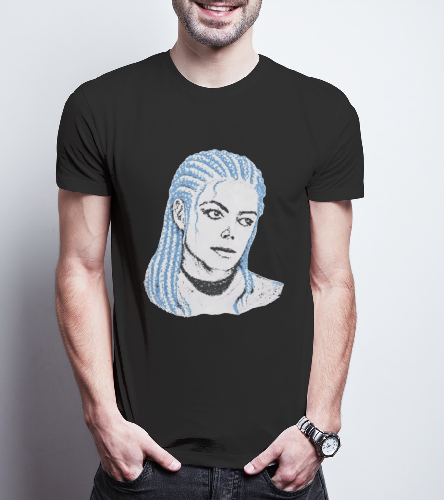 Iceman And MJ Braided Style Fusion T-Shirt