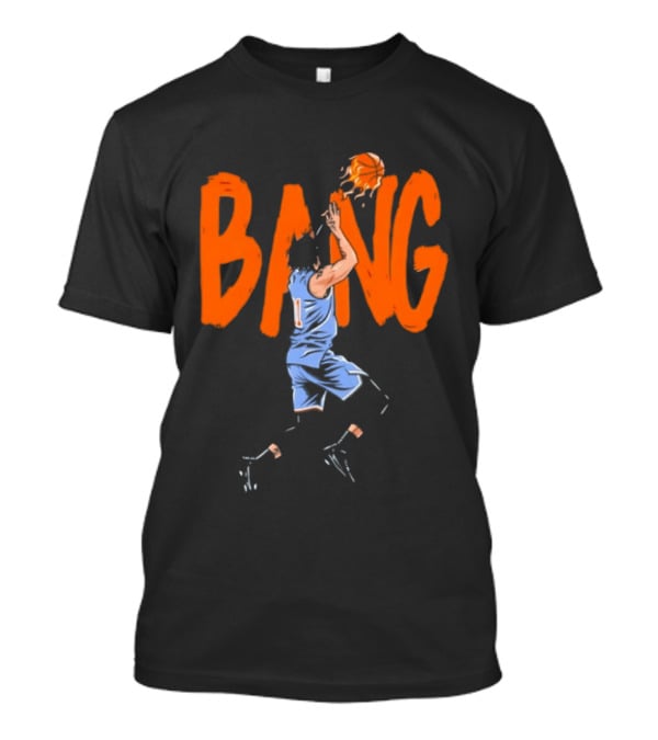 Jalen Brunson New York Knicks Bang Bang Basketball Action T-Shirt