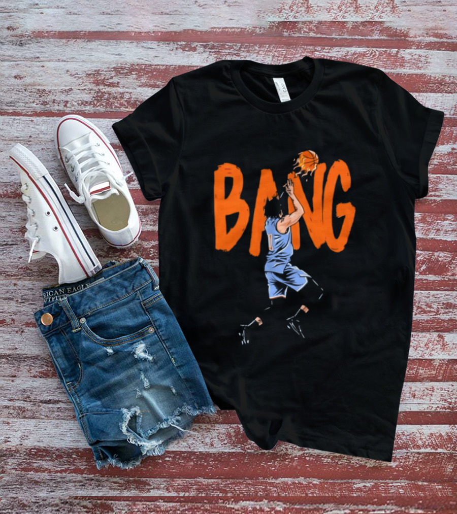 Jalen Brunson New York Knicks Bang Bang Basketball Action T-Shirt
