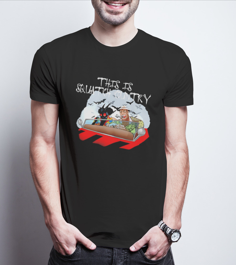 This Is Squatch Country Cryptid Chronicles With Mothman And Sasquatch T-Shirt
