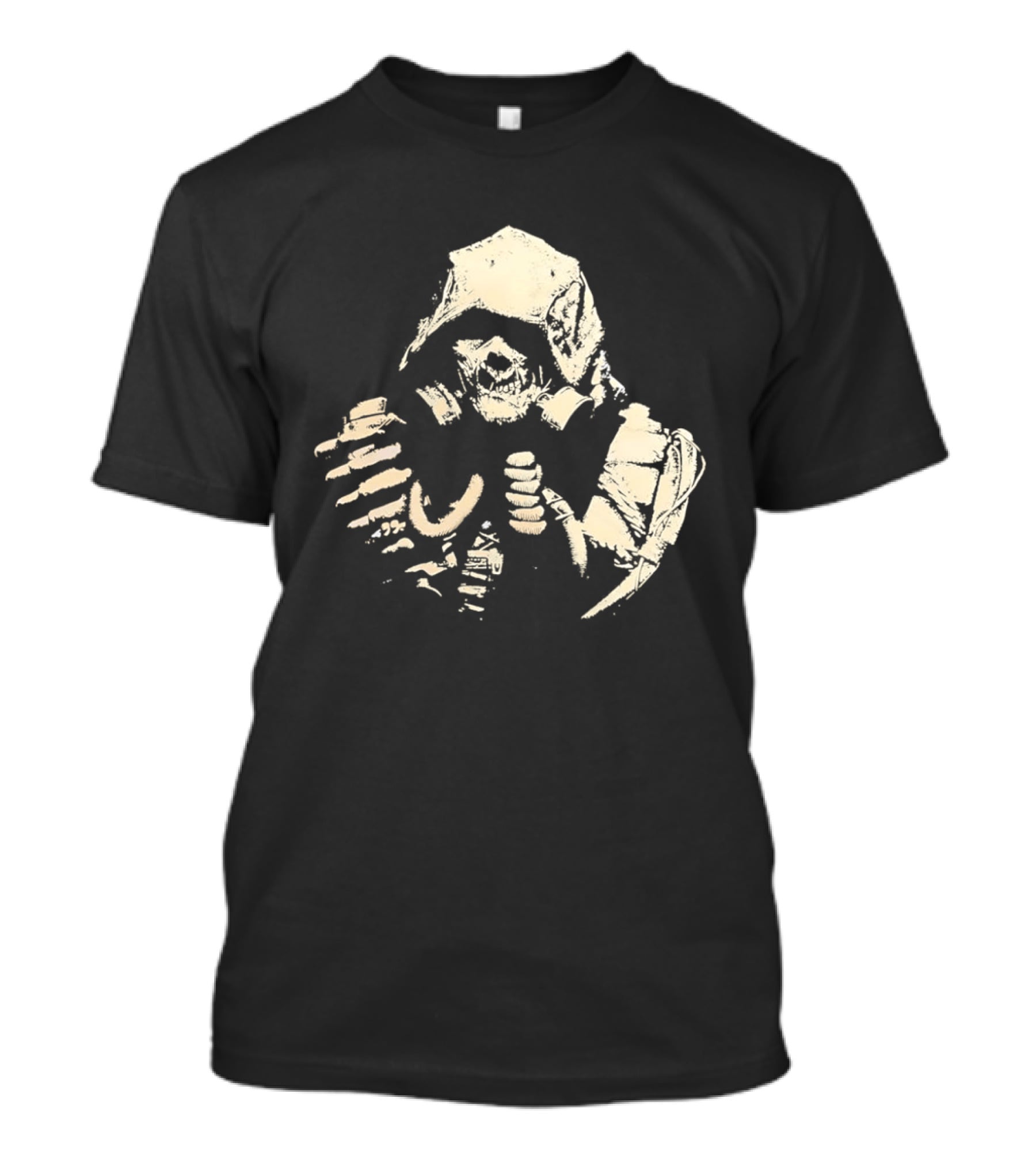 Arkham Scarecrow Gas Mask Hooded T-Shirt