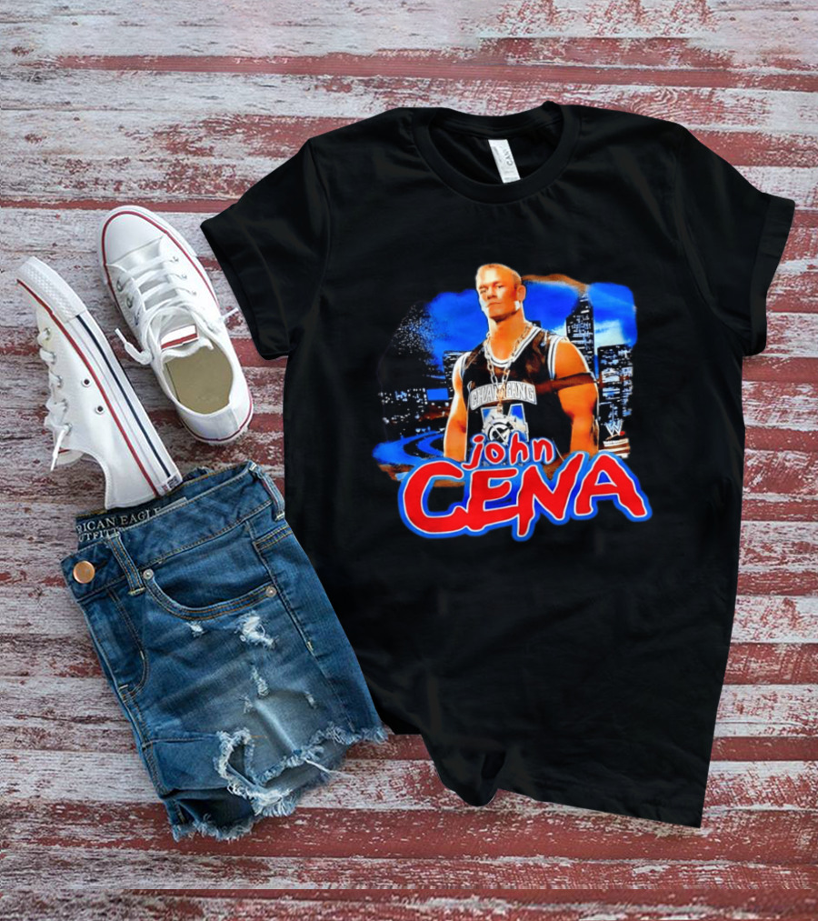 Chain Gang John Cena WWE Skyline City Scene T-Shirt