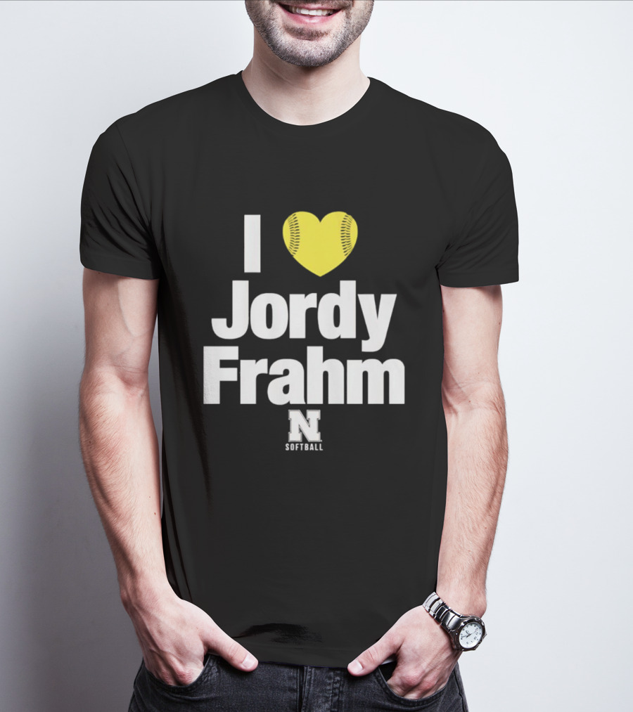 I Heart Jordy Frahm Nebraska Cornhuskers Softball T-Shirt