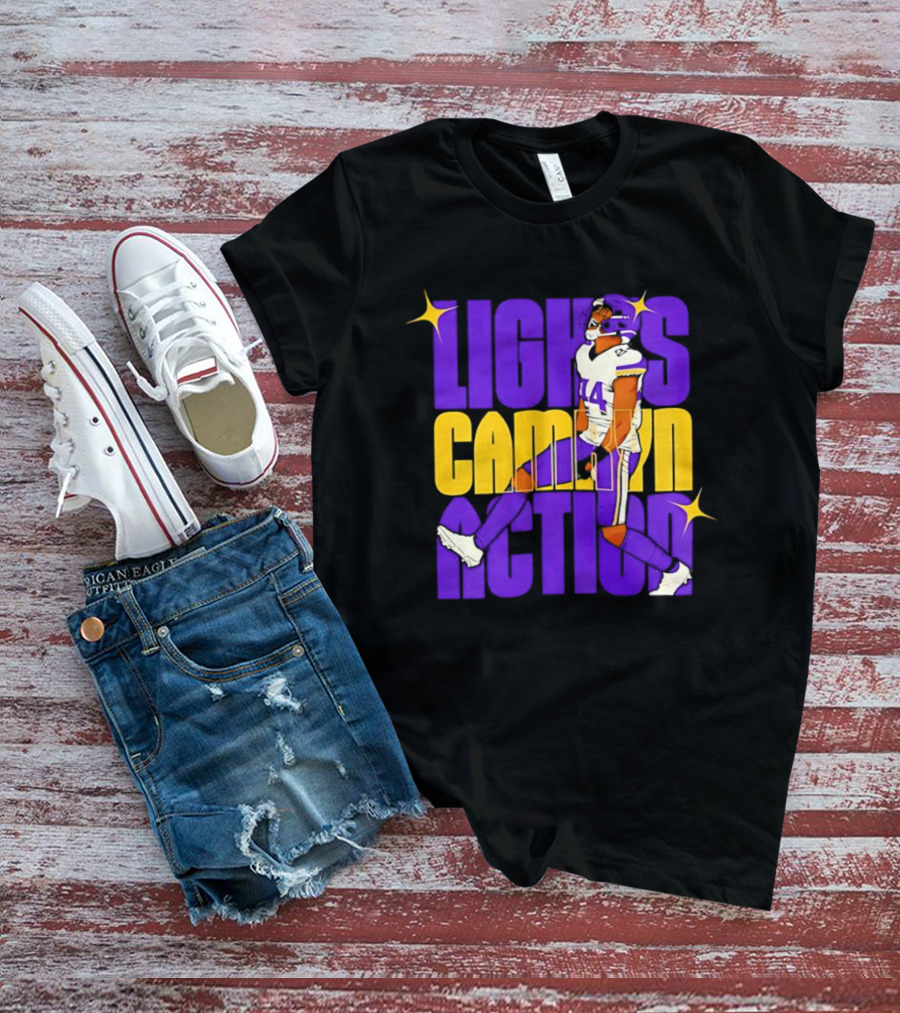 Lights Camryn Action Minnesota Vikings Player 14 T-Shirt