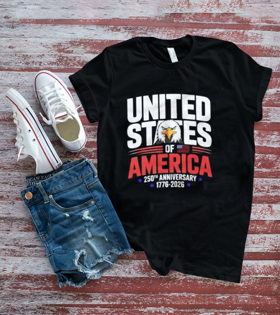 United States Of America 250th Anniversary 1776 2026 Celebration T-Shirt