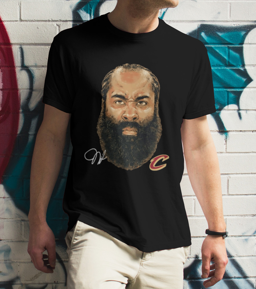 James Harden Cleveland Cavaliers Iconic Beard NBA T-Shirt