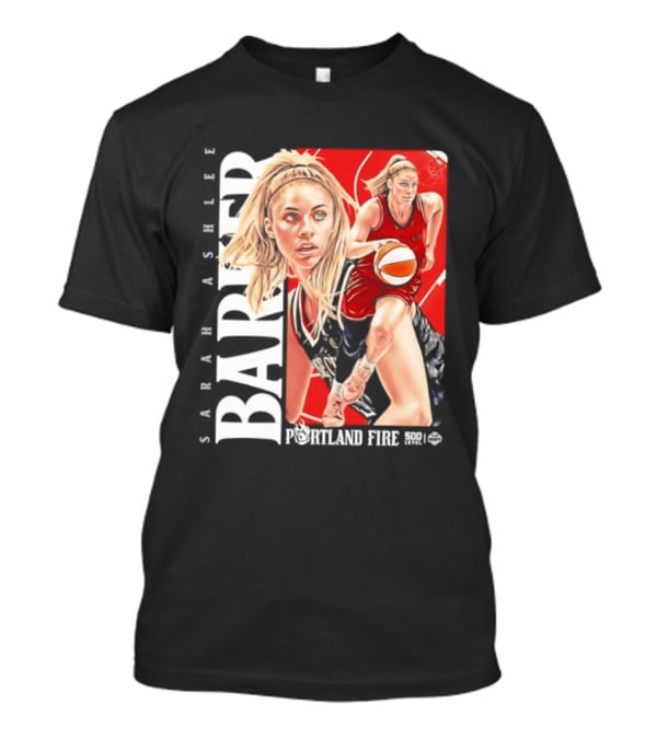 Sarah Ashlee Barker Portland Fire WNBA Basketball Player Action T-Shirt