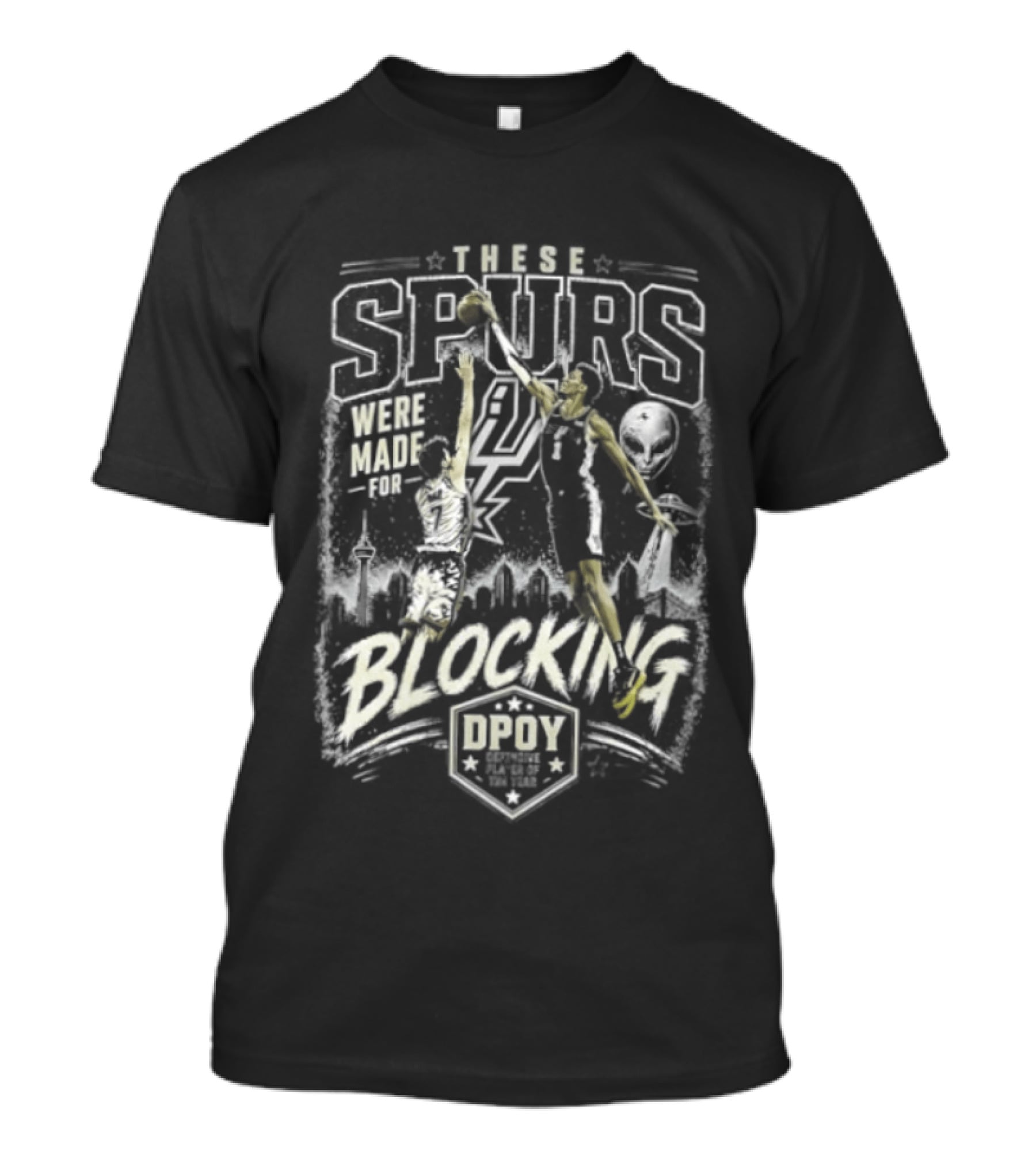 These Spurs Were Made For Blocking San Antonio Basketball Team Number 21 Player Dunking T-Shirt