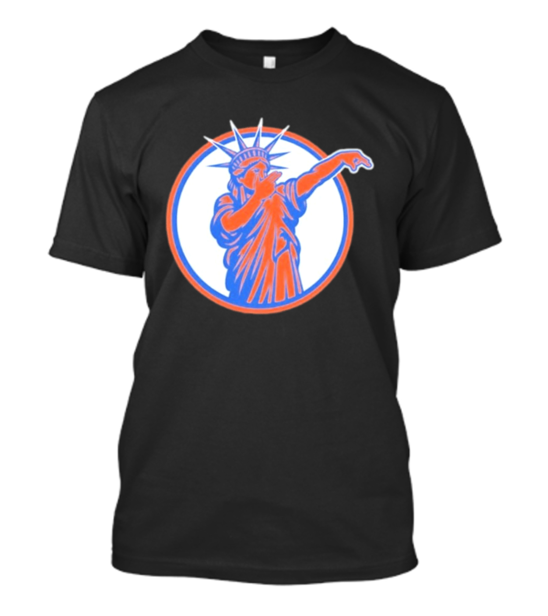 Statue Of Liber3 New York Knicks Basketball Circle T-Shirt