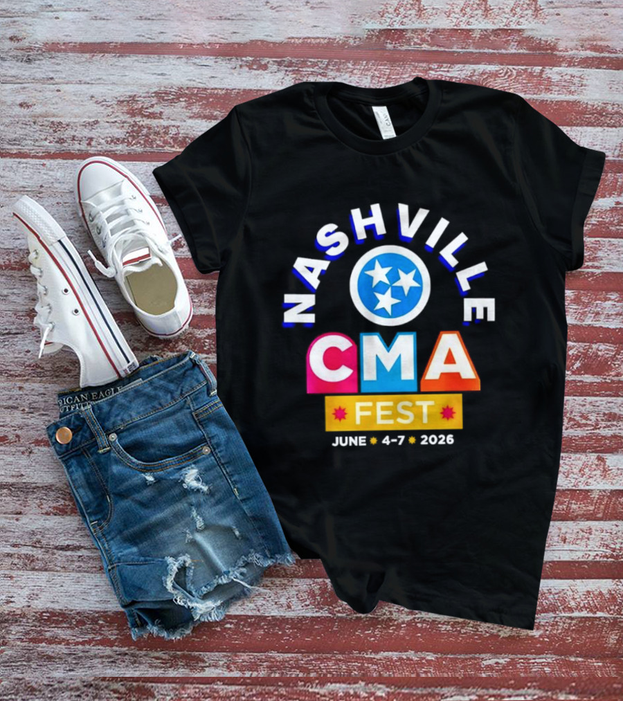 Nashville CMA Fest June 4 7 2026 Tennessee Titans T-Shirt