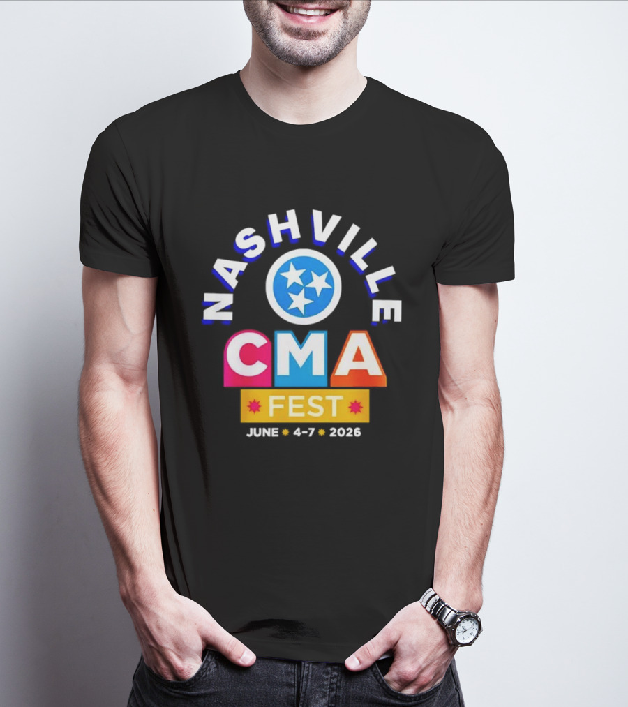 Nashville CMA Fest June 4 7 2026 Tennessee Titans T-Shirt