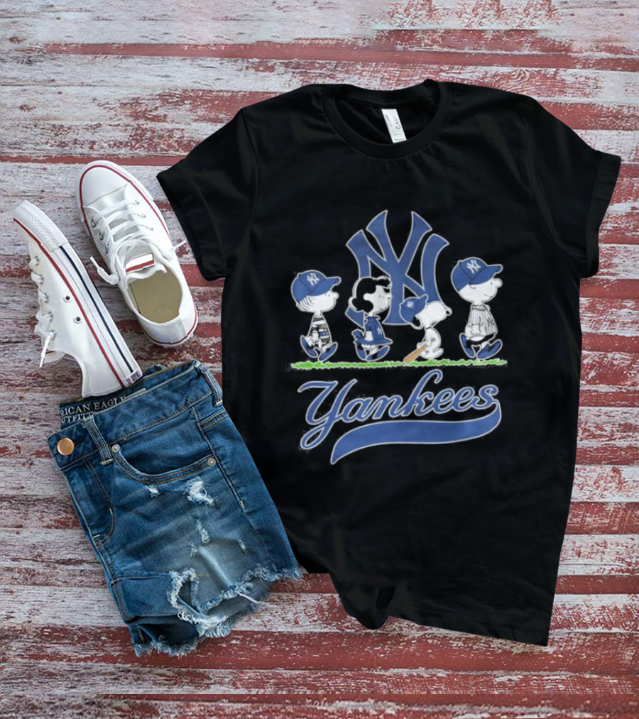 2026 Yankees Peanuts Abbey Road New York MLB T-Shirt