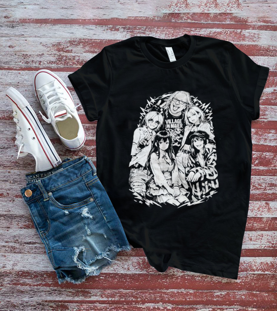 Andrew WK Village Maier Anime Characters T-Shirt