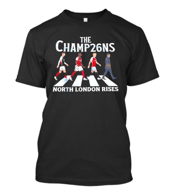 The Champ26ns North London Rises Abbey Road Arsenal T-Shirt