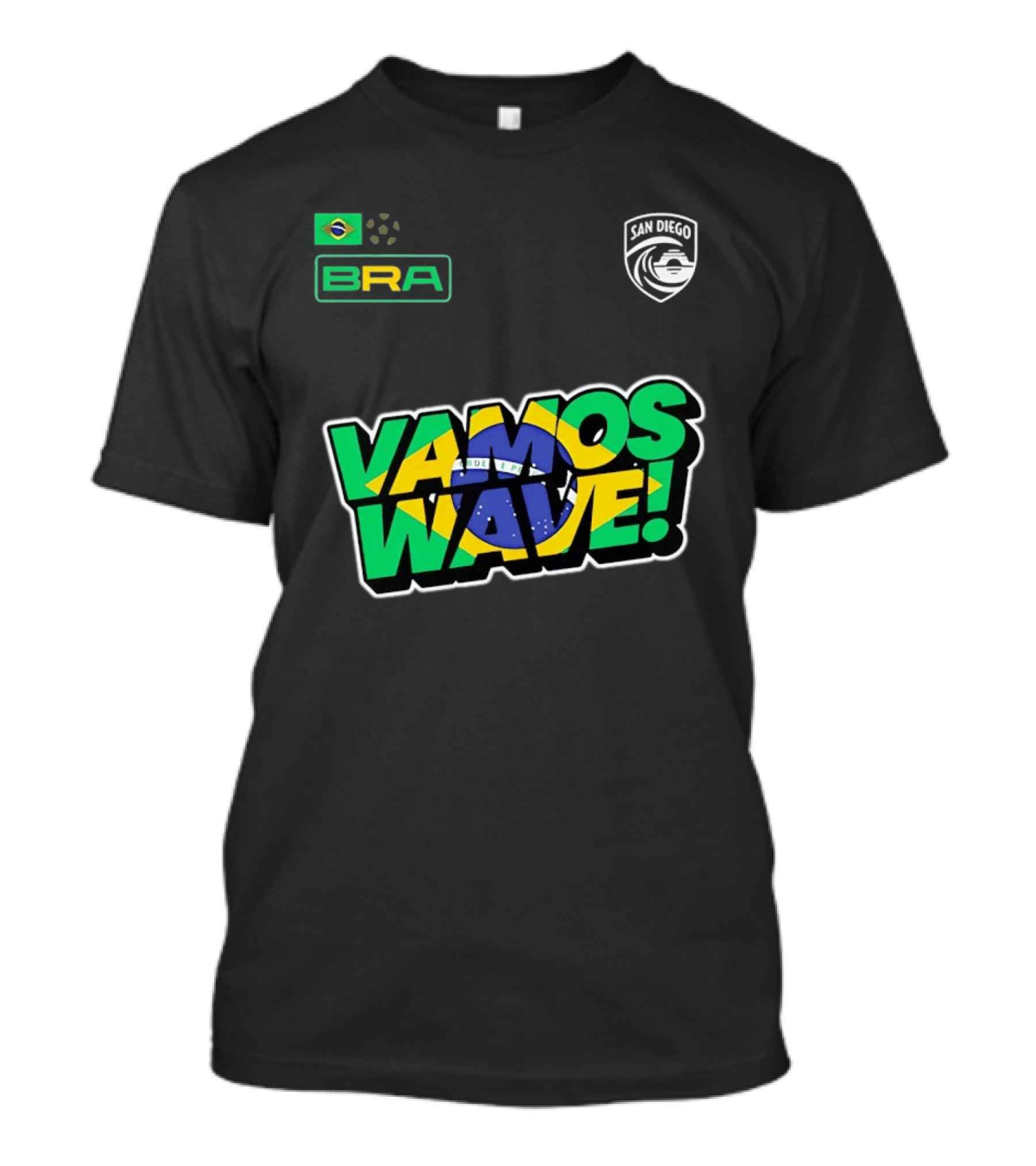Brazil Vamos Wave San Diego Wave FC 2026 T-Shirt