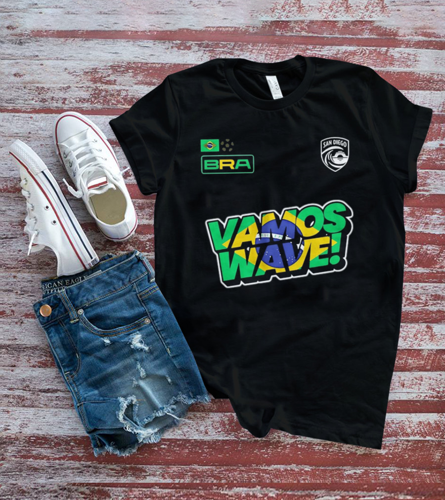 Brazil Vamos Wave San Diego Wave FC 2026 T-Shirt