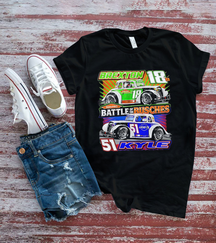 Brexton 18B SERVPRO Battle Of The Busches 51 Kyle Lucas Oil T-Shirt