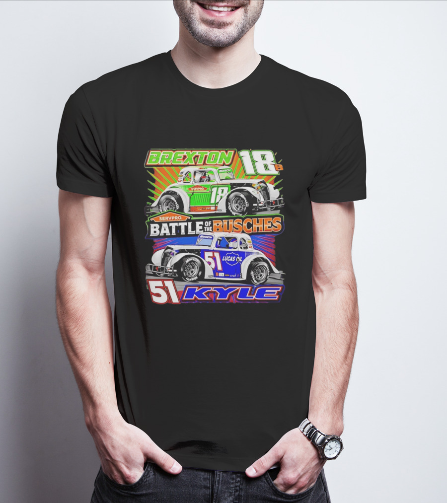 Brexton 18B SERVPRO Battle Of The Busches 51 Kyle Lucas Oil T-Shirt