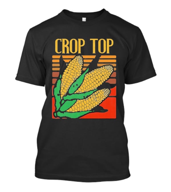 CROP TOP Corn Cobs Maize Sweetcorn Vegetable Agriculture Farm Harvest T-Shirt