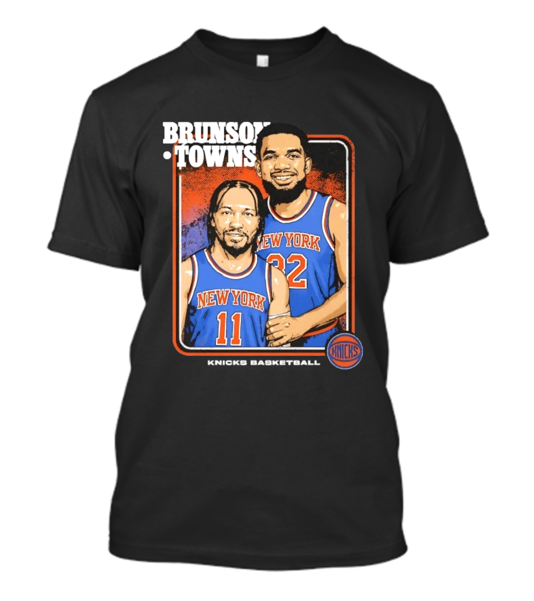 New York Knicks Brunson Towns Stepbrothers 32 11 T-Shirt