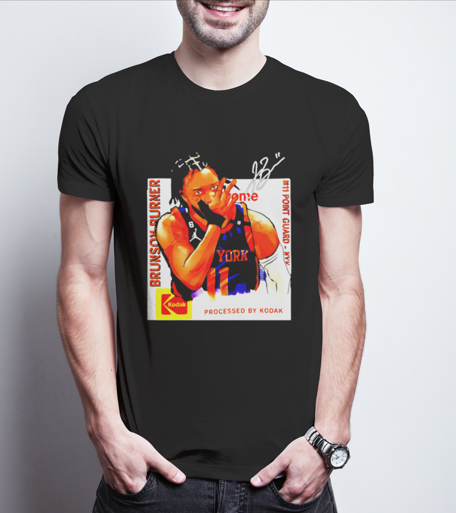 Jalen Brunson Burner New York Kodak #11 Point Guard NYY T-Shirt