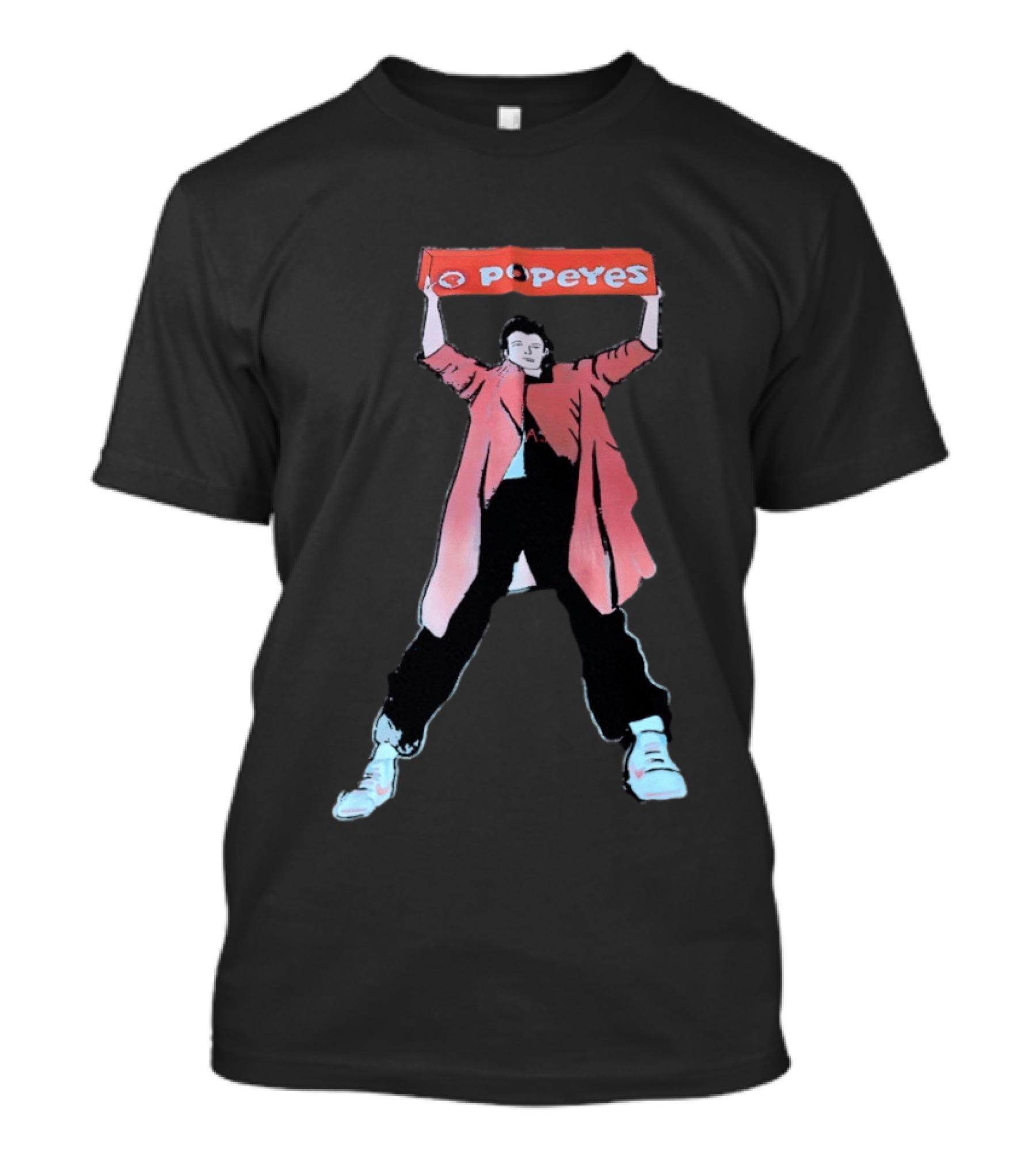 Popeyes Louisiana Kitchen John Cusack Lloyd Dobler Say Anything T-Shirt