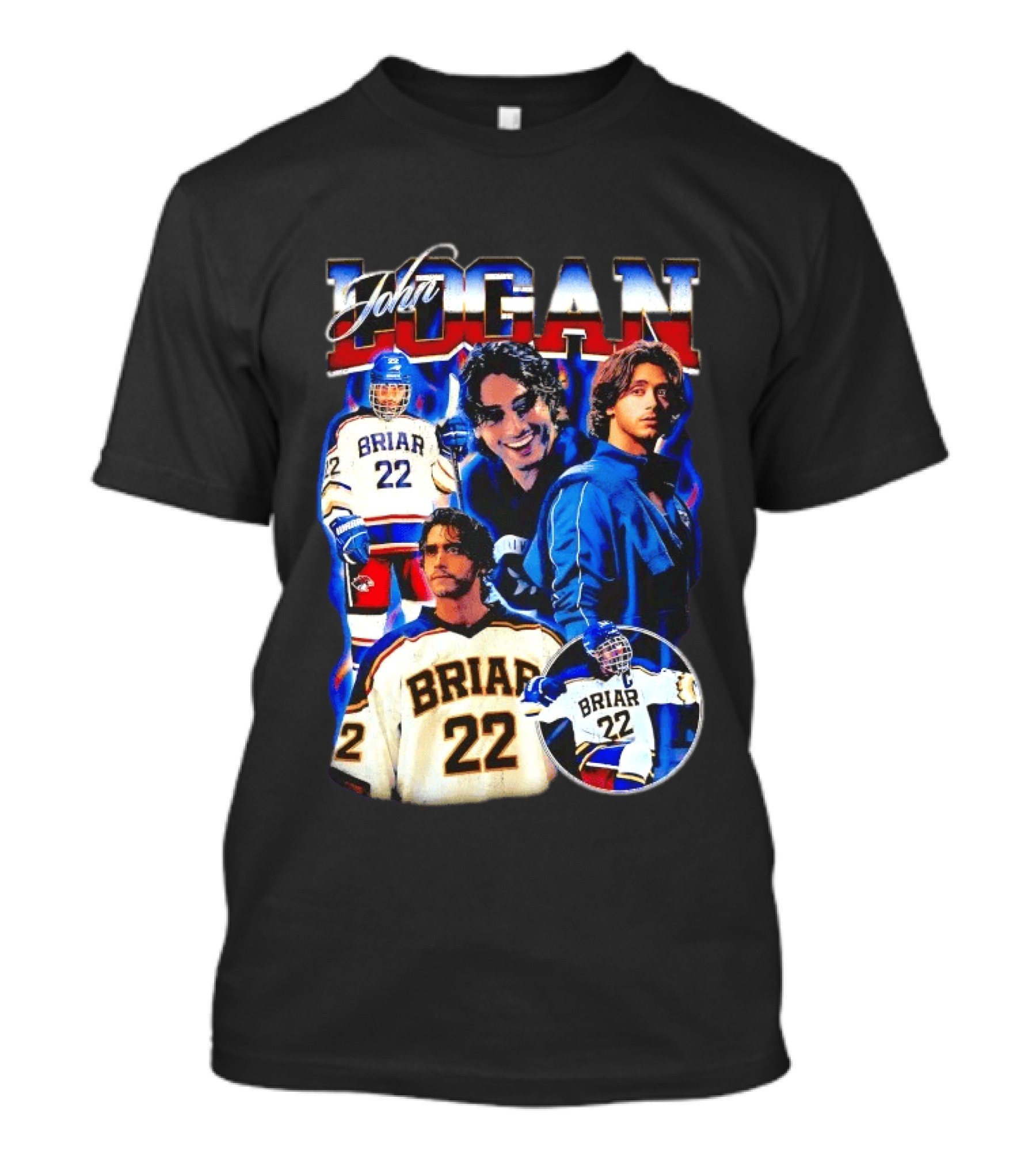 John Logan Briar 22 Hockey Collage T-Shirt