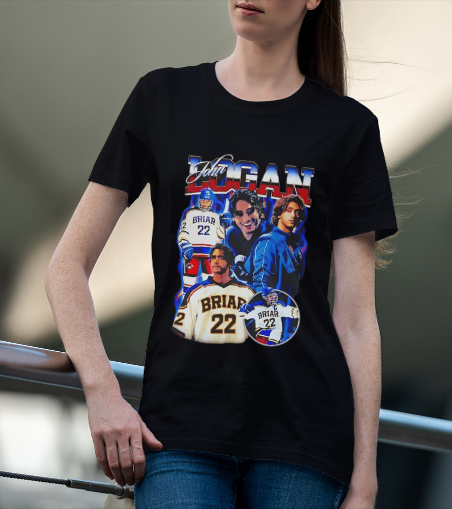 John Logan Briar 22 Hockey Collage T-Shirt