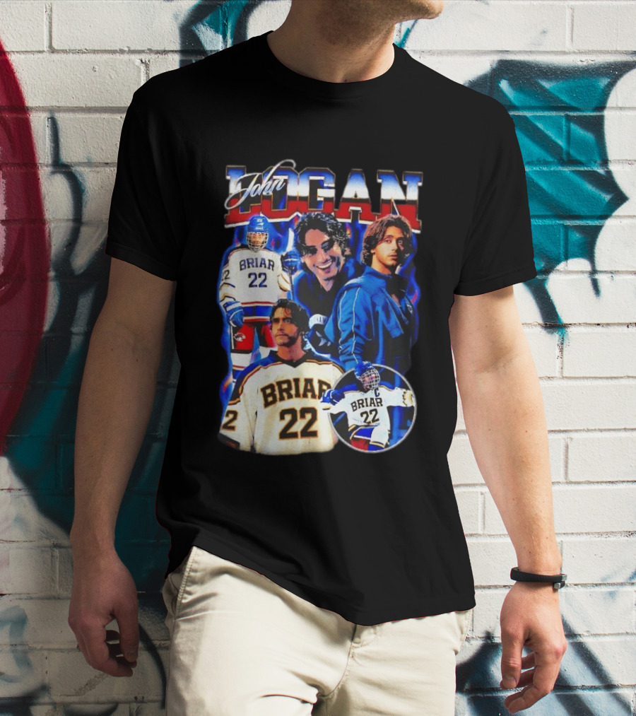 John Logan Briar 22 Hockey Collage T-Shirt