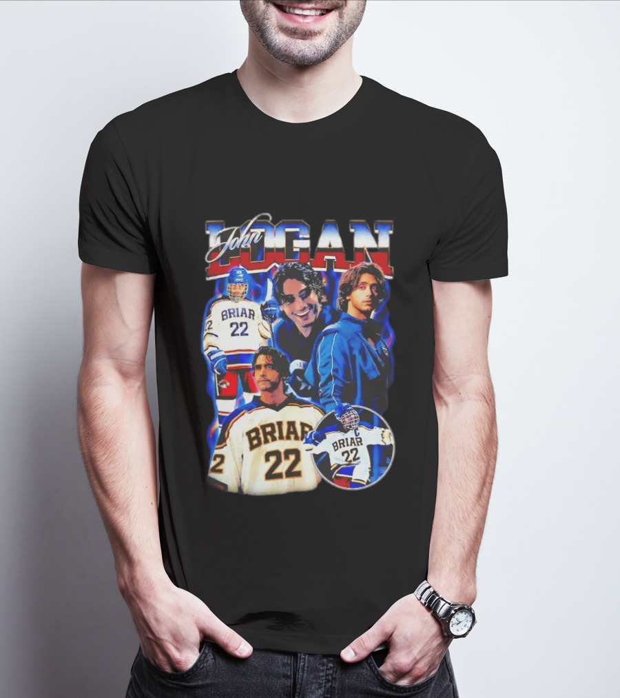 John Logan Briar 22 Hockey Collage T-Shirt