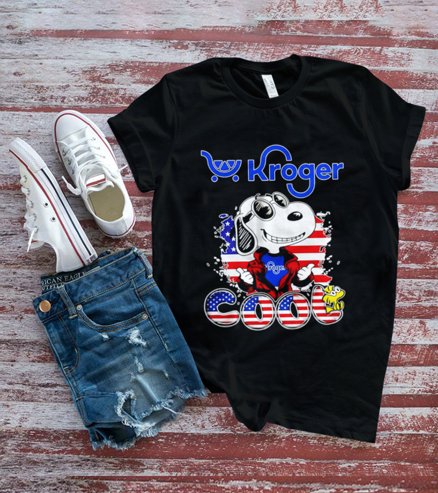 Kroger Snoopy USA Cool 250th Celebration T-Shirt