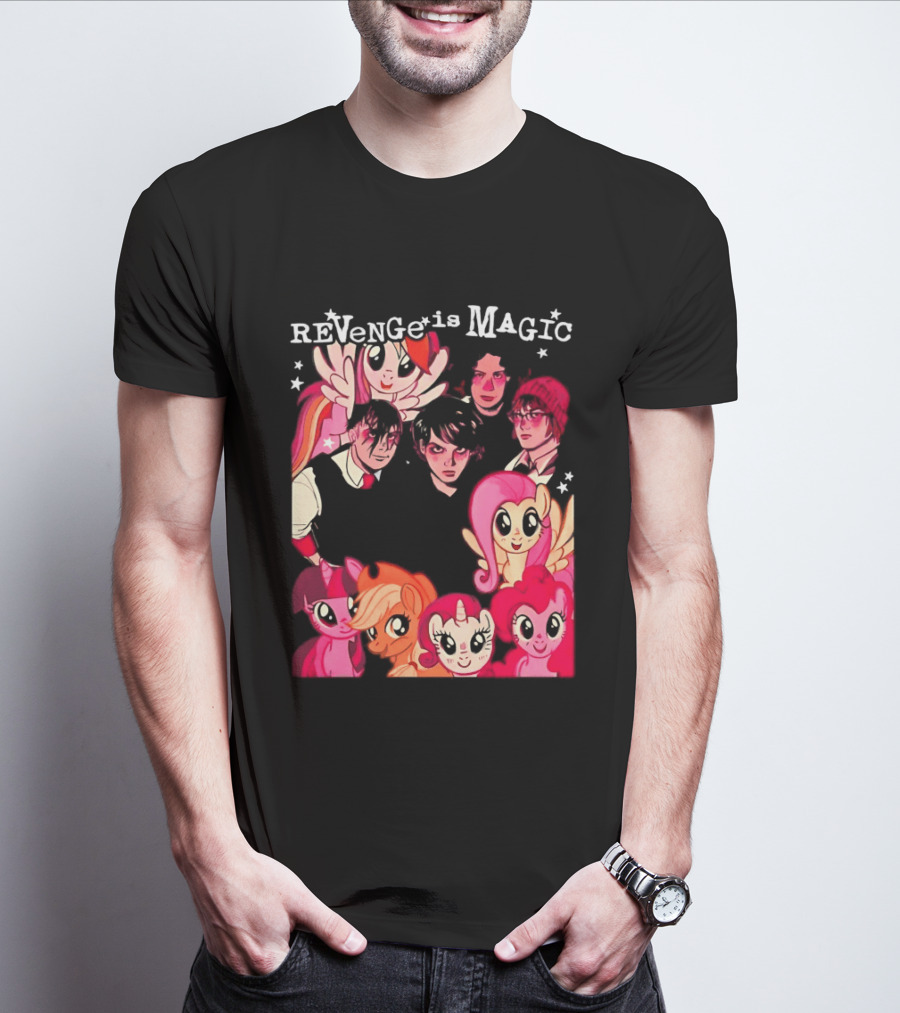 My Chemical Romance My Little Pony Revenge Is Magic Crossover Mashup T-Shirt