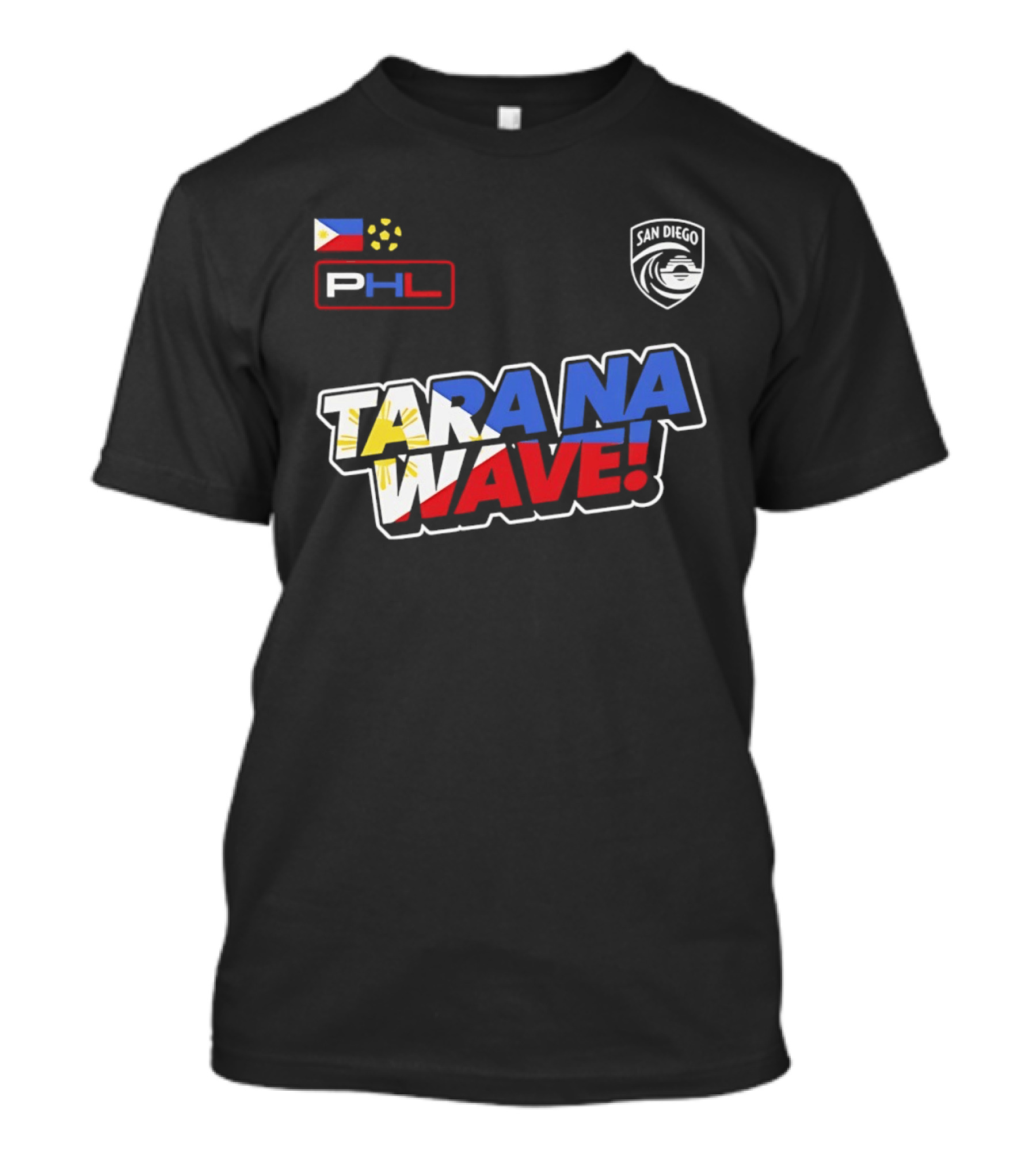 Philippines PHL San Diego Wave FC 2026 Tara Na Wave T-Shirt