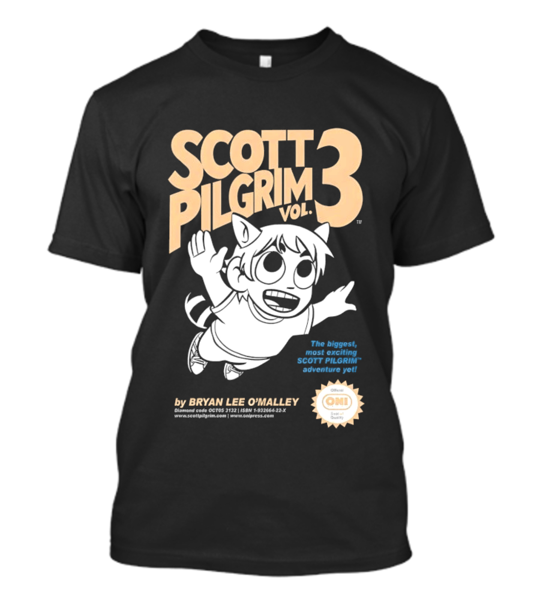 Scott Pilgrim Vol 3 Scott Pilgrim And The Infinite Adventure You By Bryan Lee O'Malley Oni T-Shirt