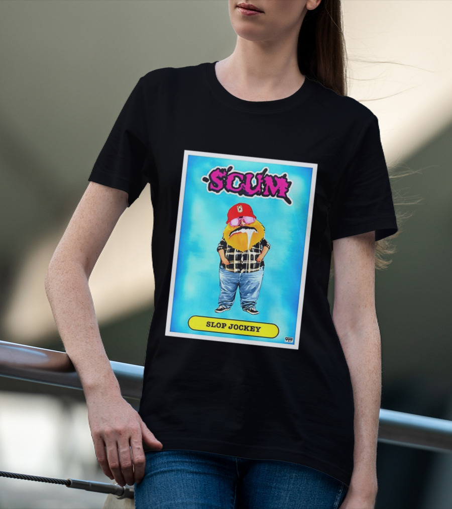 SCUM Slop Jockey Trading Card Gritty T-Shirt