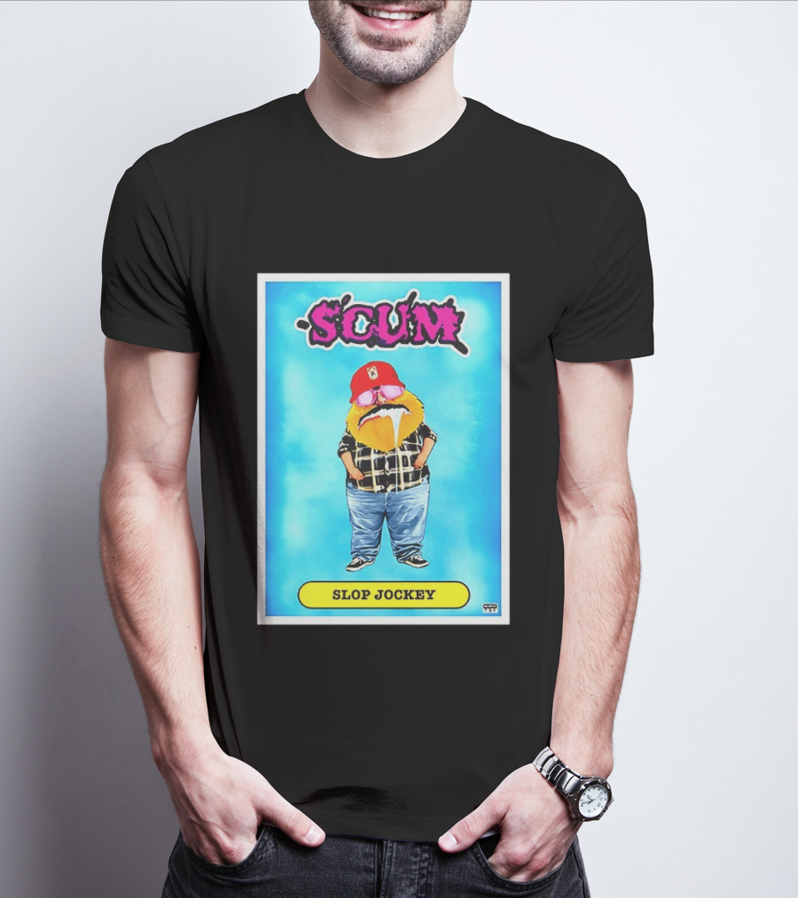 SCUM Slop Jockey Trading Card Gritty T-Shirt