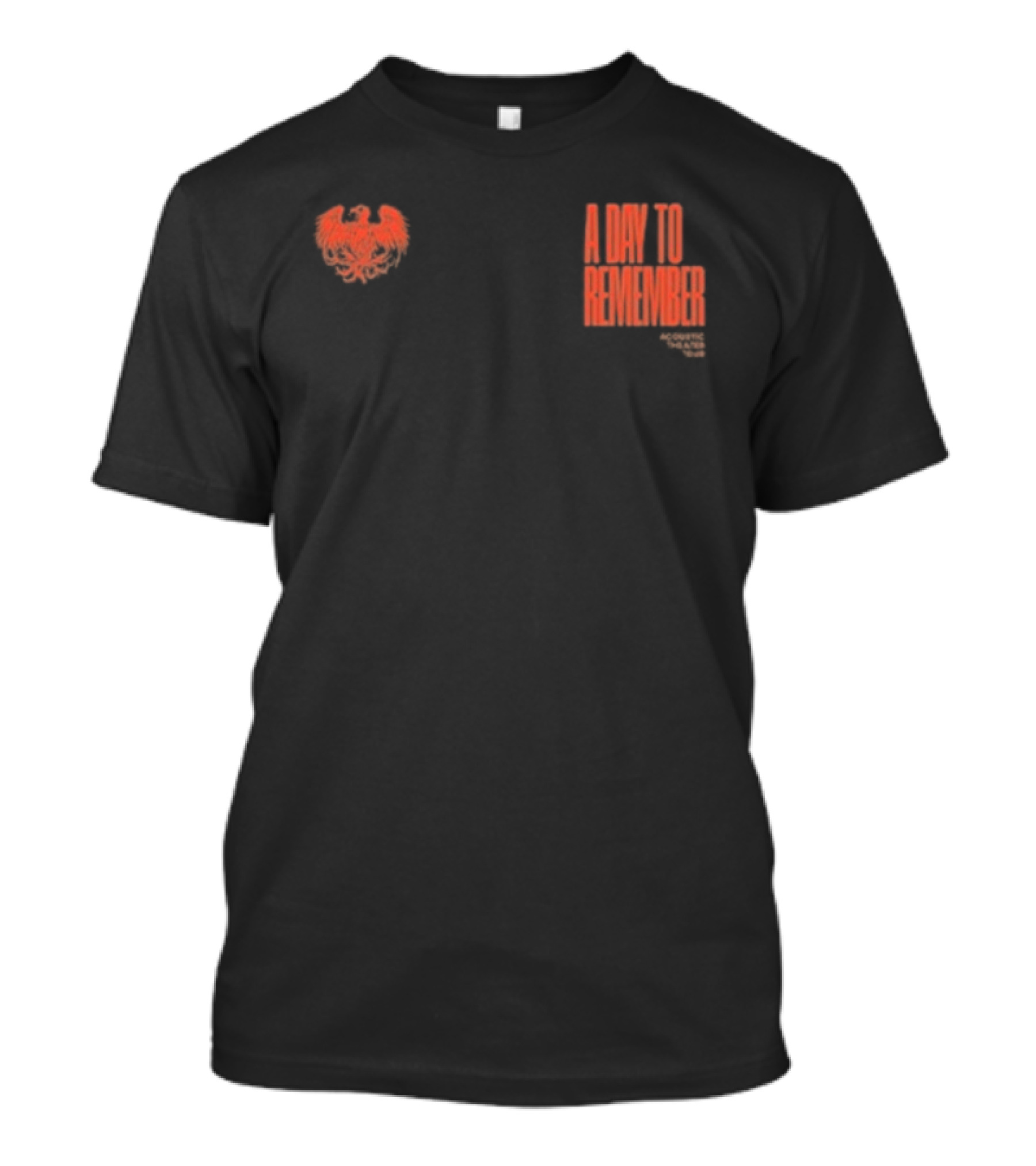 A Day To Remember Reassembled The Acoustic Theater Tour Orange Heart T-Shirt