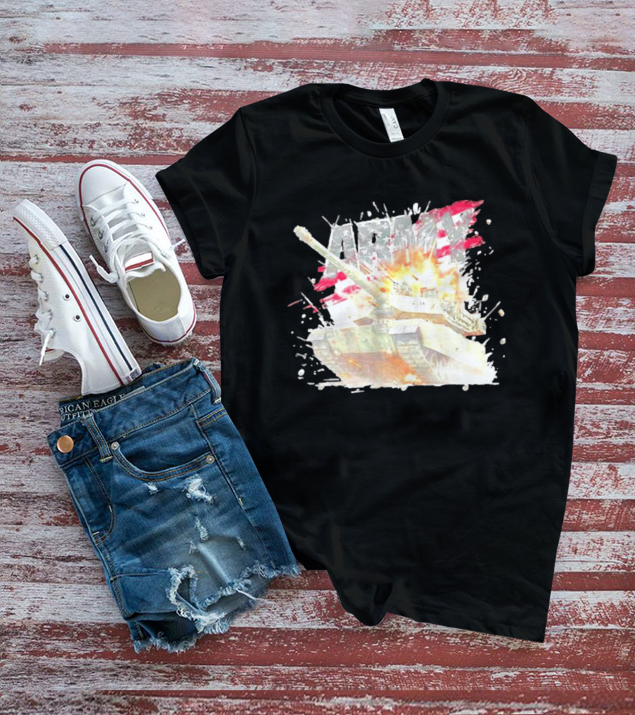 America Army M1 Abrams Tank Explosion T-Shirt