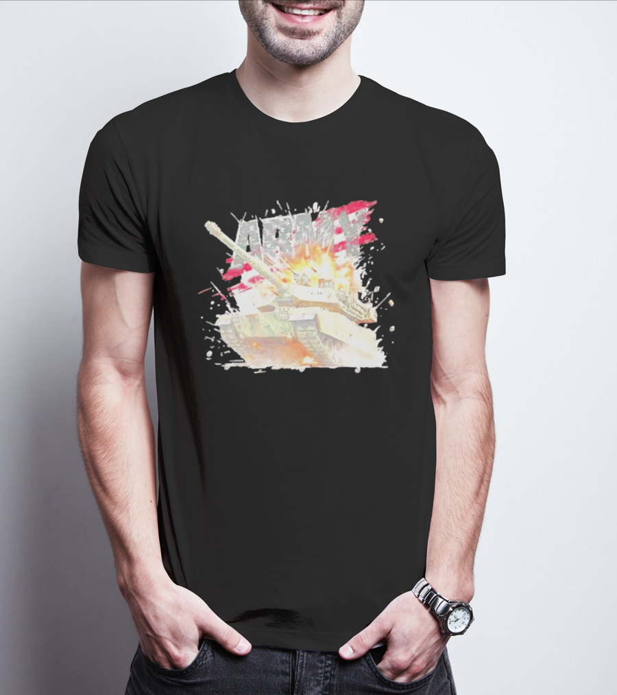 America Army M1 Abrams Tank Explosion T-Shirt