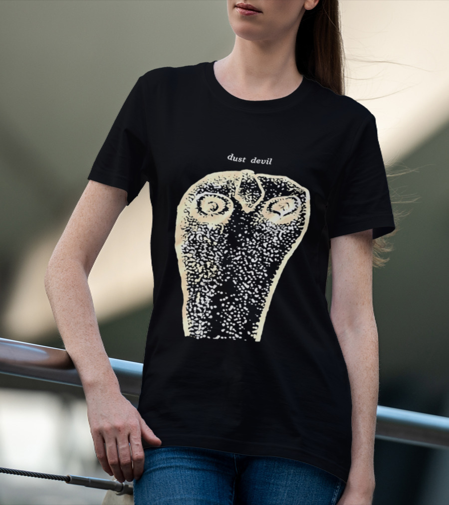 Dust Devil Abstract Face Design In Earthy Tones T-Shirt