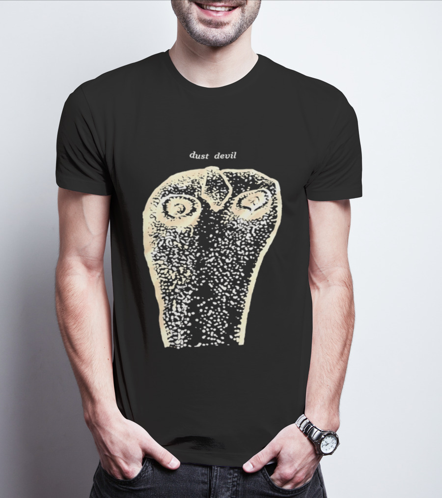 Dust Devil Abstract Face Design In Earthy Tones T-Shirt