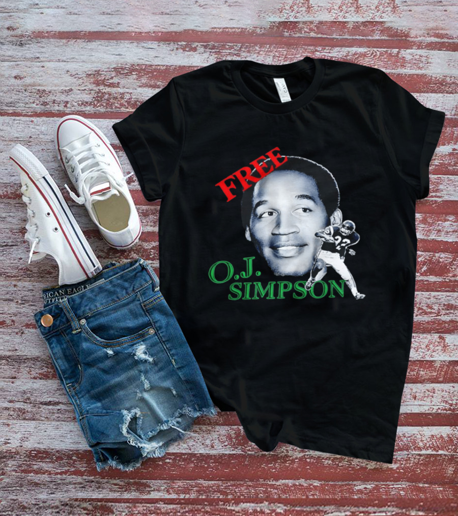Free OJ Simpson 22 Football NFL Buffalo Team T-Shirt