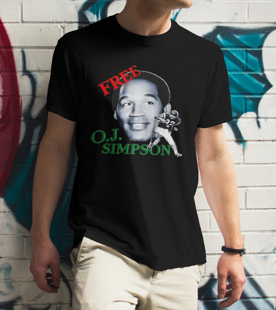Free OJ Simpson 22 Football NFL Buffalo Team T-Shirt
