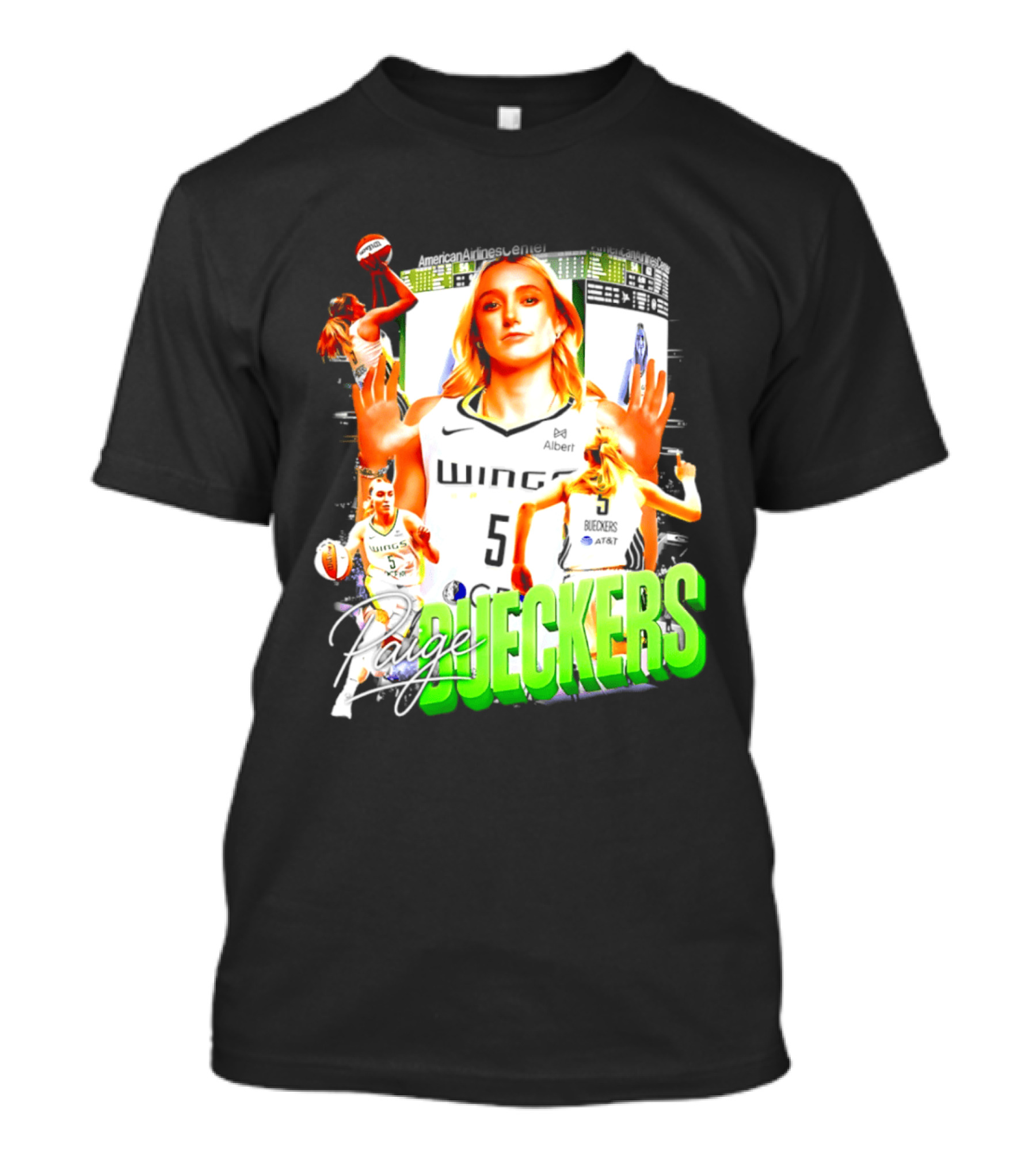 Paige Bueckers Dallas Wings Number 5 Basketball Star T-Shirt