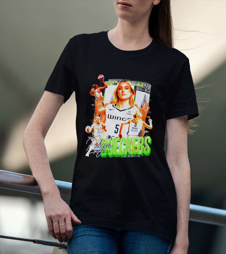 Paige Bueckers Dallas Wings Number 5 Basketball Star T-Shirt