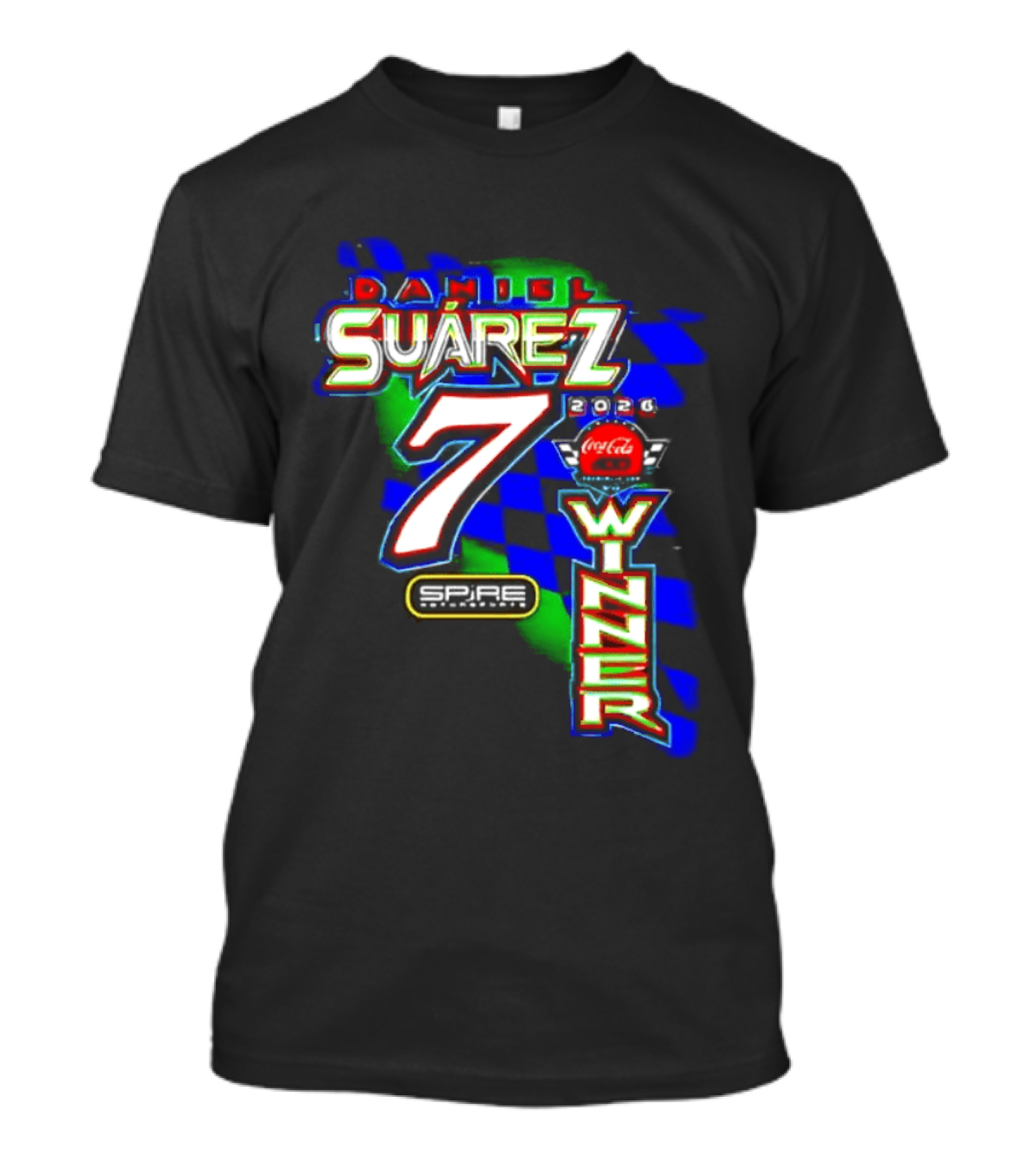 Daniel Suarez NASCAR Coca Cola Number 7 Winner 2026 T-Shirt