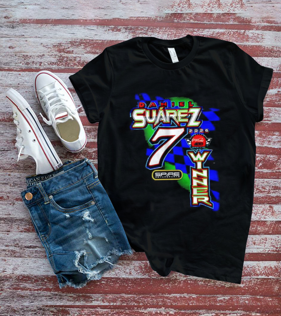 Daniel Suarez NASCAR Coca Cola Number 7 Winner 2026 T-Shirt