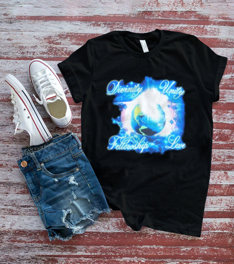 Divinity Unity Fellowship Love Earth Glow T-Shirt